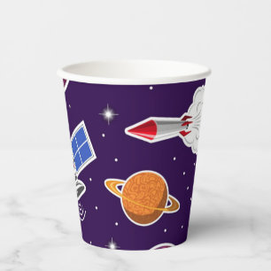 Vasos De Papel Patrón de espacio