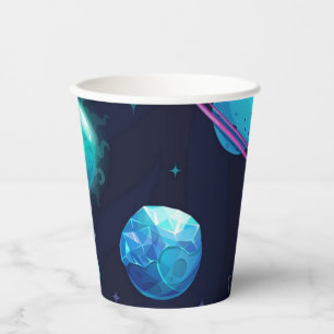 Vasos De Papel Patrón de espacio