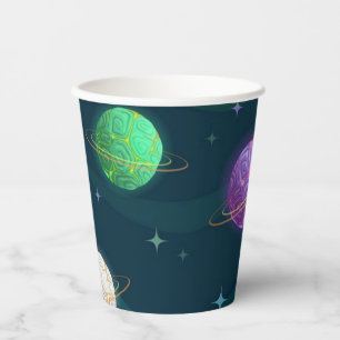 Vasos De Papel Patrón de espacio