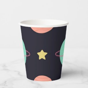 Vasos De Papel Patrón de espacio