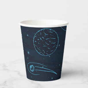 Vasos De Papel Patrón de espacio