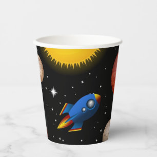 Vasos De Papel Patrón de espacio