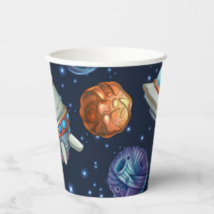 Vasos De Papel Patrón de espacio