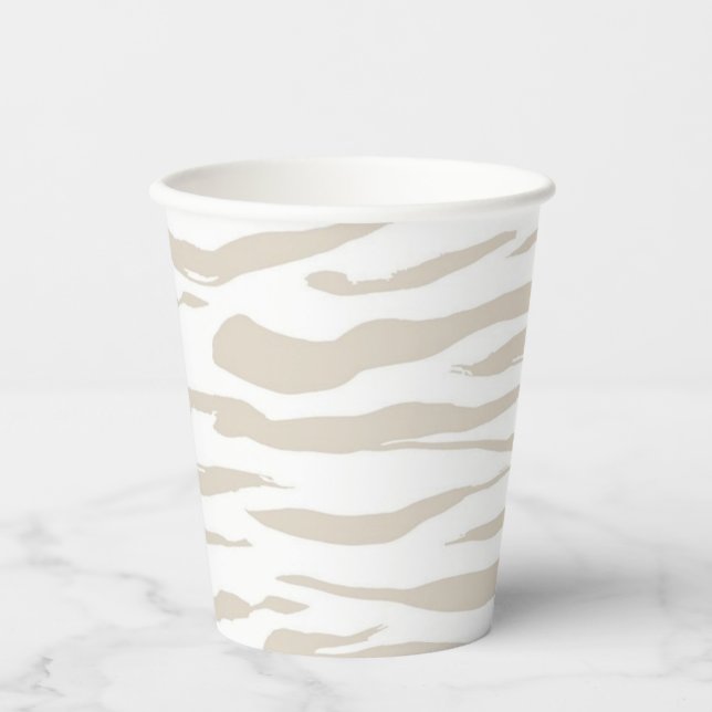 Vasos De Papel Patrón de estampado animal (Anverso)