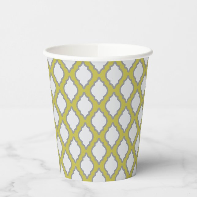 Vasos De Papel Patrón de estilo árabe (Izquierda)