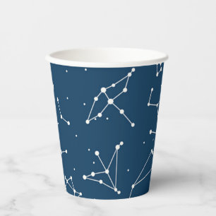 Vasos De Papel Patrón de estrellas de constelación