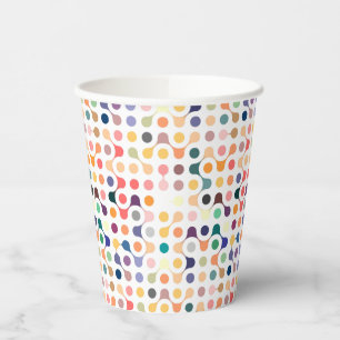 Vasos De Papel Patrón de estructura molecular
