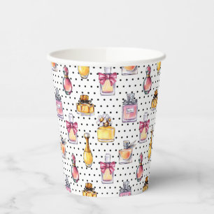 Vasos De Papel Patrón de frasco de Parfum