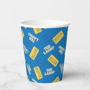 Vasos De Papel Patrón de fútbol de Ted Lasso