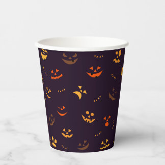 Vasos De Papel Patrón de Halloween impreso