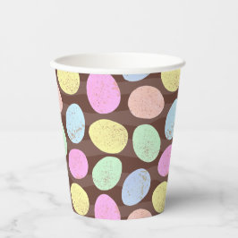 Vasos De Papel Patrón de Huevos de Pascua de Candy