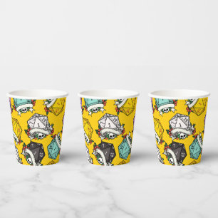 Vasos De Papel Patrón de juego de dados D20