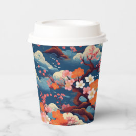 Vasos De Papel Patrón de kimono japonés