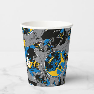 Vasos De Papel Patrón de lanzamiento a toda velocidad de Batman