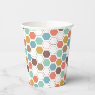 Vasos De Papel Patrón de módulo de cueva de abee