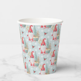 Vasos De Papel Patrón de Navidades de Gnome