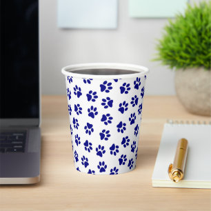 Vasos De Papel Patrón De Patas, Patas De Perro, Patas Azules De L
