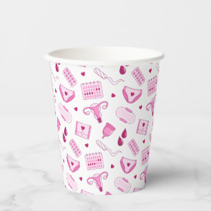 Vasos De Papel Patrón de períodos