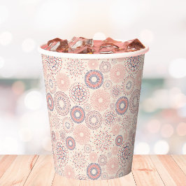 Vasos De Papel Patrón de petardos del Día de la Independencia del