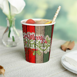 Vasos De Papel Patrón de planchas de madera de color rojo oscuro 