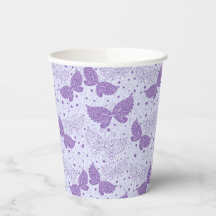 Vasos De Papel Patrón de primavera