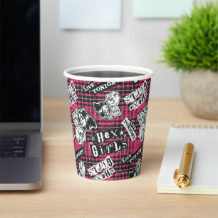 Vasos De Papel Patrón de Punk de Chicas hexadecimales