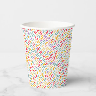 Vasos De Papel Patrón de salpicadura de golosinas