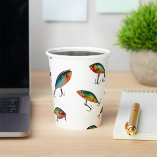 Vasos De Papel Patrón de señuelo de pesca
