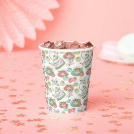 Vasos De Papel Patrón de tiempo del té