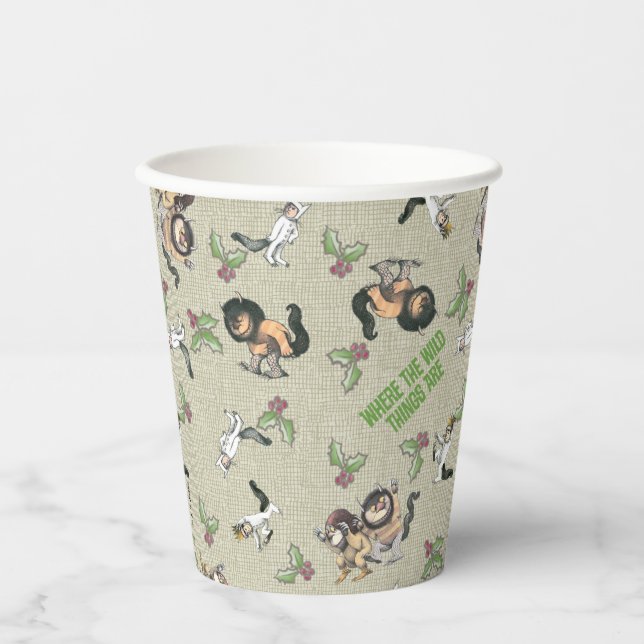 Vasos De Papel Patrón de vacaciones de Wild Rumpus (Anverso)