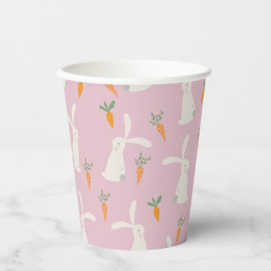 Vasos De Papel Patrón de zanja de conejo corto