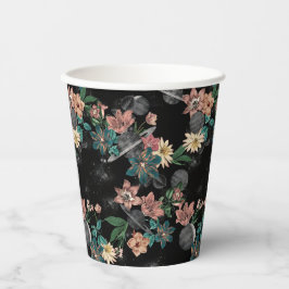 Vasos De Papel Patrón Espacial