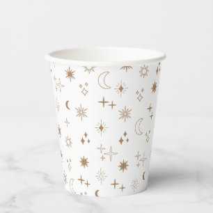 Vasos De Papel Patrón Estrella Astrológica