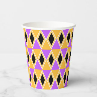 Vasos De Papel Patrón geométrico