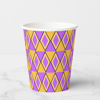 Vasos De Papel Patrón geométrico