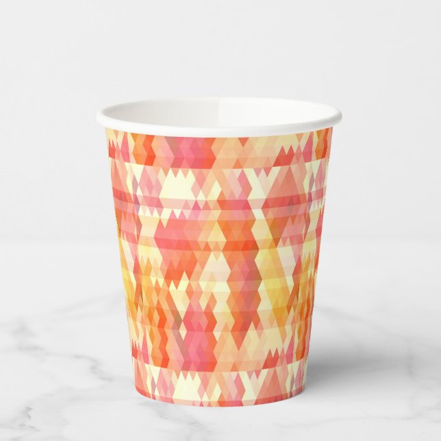 Vasos De Papel Patrón geométrico 1 (Izquierda)