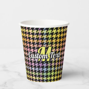 Vasos De Papel Patrón Houndstap de arco iris
