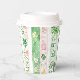 Vasos De Papel Patrón irlandés de bonito