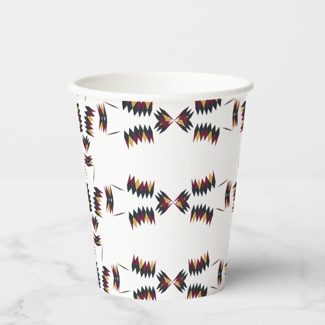 Vasos De Papel Patrón nativo del suroeste (Anverso)