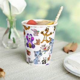 Vasos De Papel Patrón personalizado