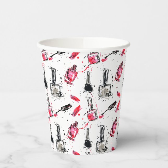 Vasos De Papel Patrón polaco de nail (Izquierda)
