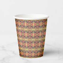 Vasos De Papel Patrón rojo y negro