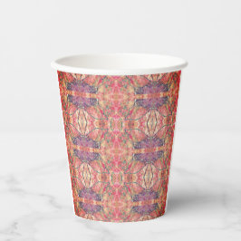 Vasos De Papel Patrón rosa y púrpura