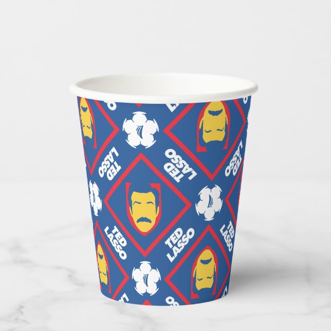 Vasos De Papel Patrón Ted Lasso (Anverso)