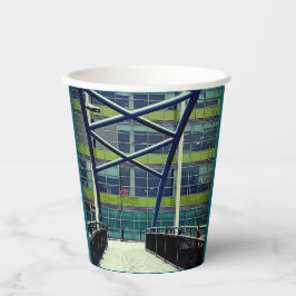 Vasos De Papel Patrón verde