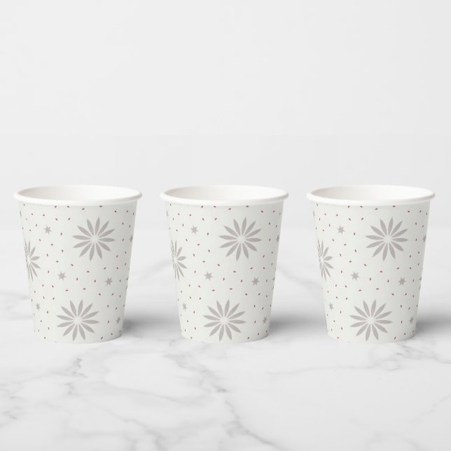 Vasos De Papel Patronado (Multi)