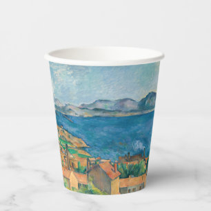 Vasos De Papel Paul Cezanne - Bahía de Marsella, vista desde Esta