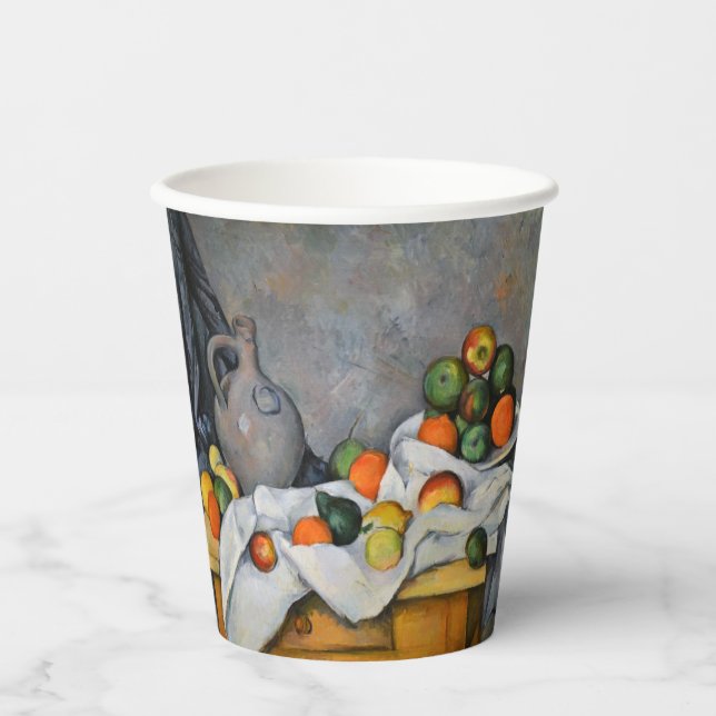 Vasos De Papel Paul Cezanne - Curtain, Jug and Fruit Bowl (Anverso)