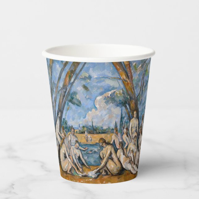 Vasos De Papel Paul Cezanne - Los grandes bañistas (Anverso)