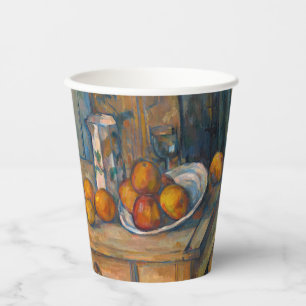 Vasos De Papel Paul Cezanne - Todavía la vida con jugo de leche y